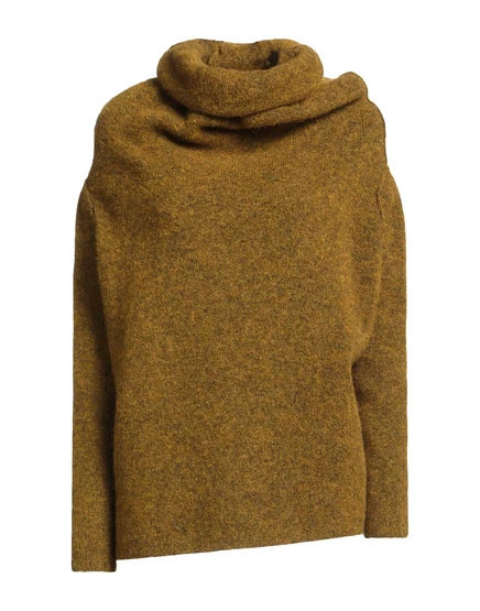Женская водолазка Rick Owens Lorenz_SP из альпака, горчичная
