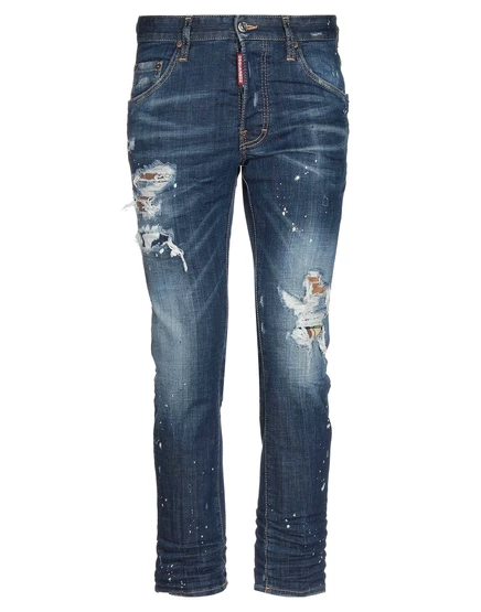 Мужские зауженные джинсы DSquared2 Braccialin, синие