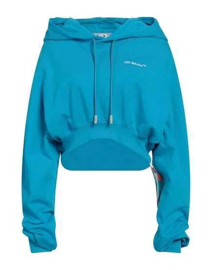 Женская толстовка Off-White, бирюзовая
