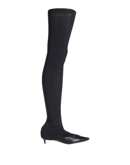 Женские ботфорты Givenchy Wonderwoman из кожи, черные