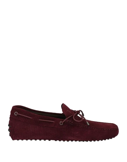 Мужские лоферы Tod's, замшевые, бордовые