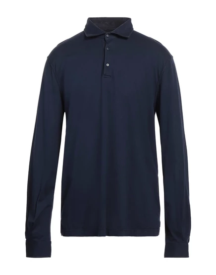 FEDELI Polo shirts тёмно-синий