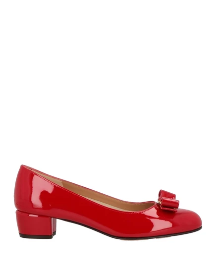 Женские туфли Ferragamo Pumps из лакированной кожи, красные