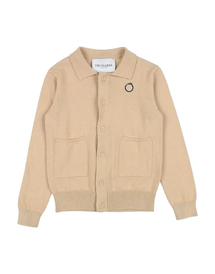 Детский кардиган Trussardi Junior, бежевый
