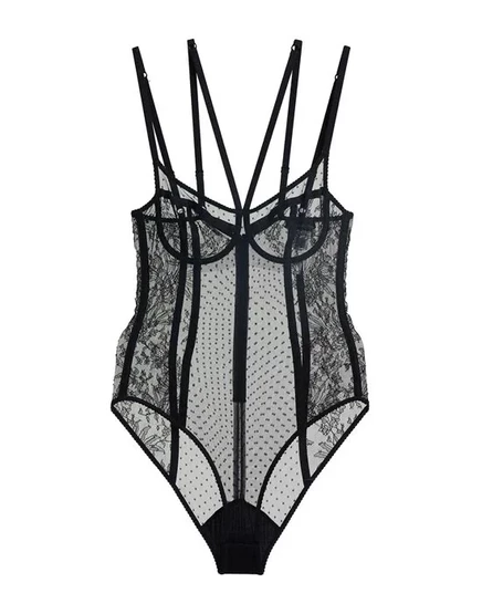Женское боди Dolce & Gabbana кружевное, черное