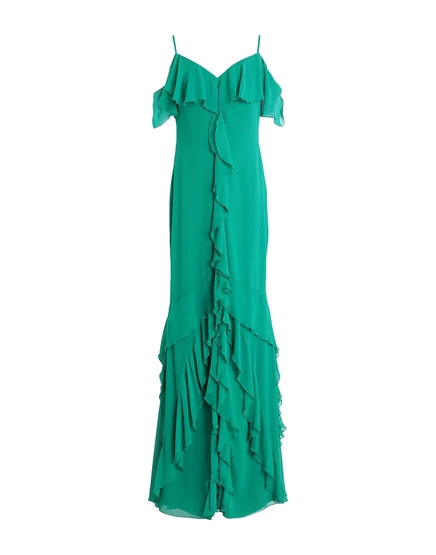 Женское макси-платье Vera Wang, зеленое