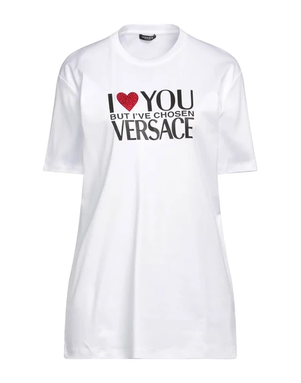 Женская футболка Versace PAPERMAG, белая