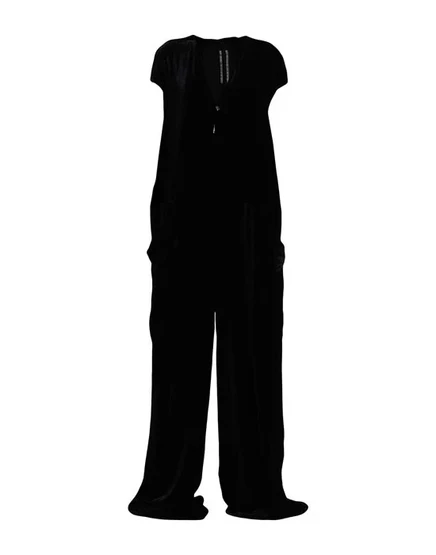 RICK OWENS Брючный комбинезон чёрный