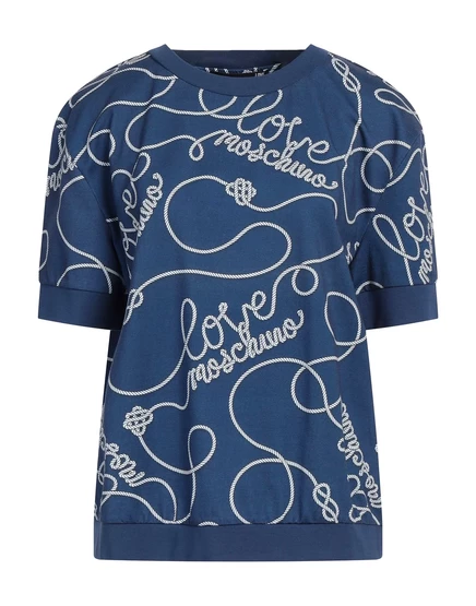 Женский свитшот Love Moschino Lorenz_SP, темно-синий