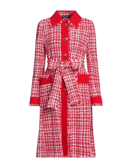Женское пальто Dolce & Gabbana Lorenz_SP с поясом, красное
