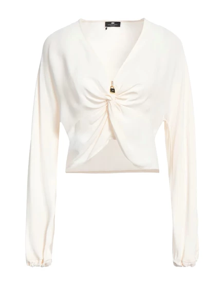 Женский топ Elisabetta Franchi Papermag, кремовый