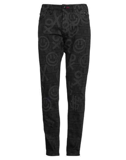 Мужские джинсы Philipp Plein PAPERMAG, черные