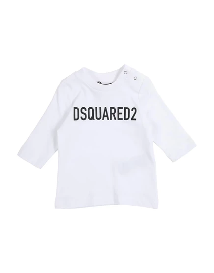 Детская футболка DSquared2, хлопок, белая