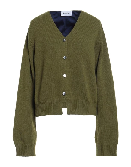 HACHE Cardigans зелёный милитари