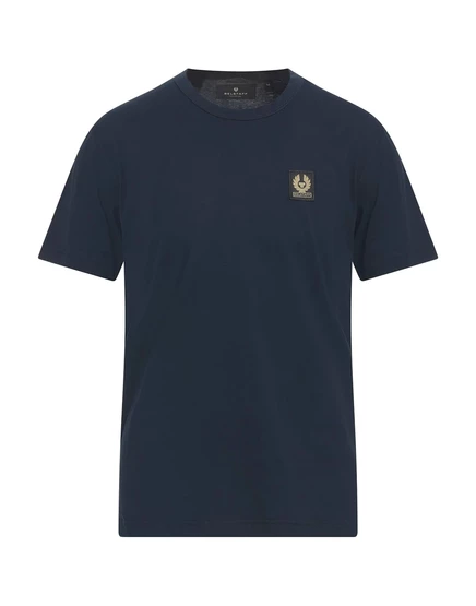 Мужская футболка Belstaff T-shirts, тёмно-синяя