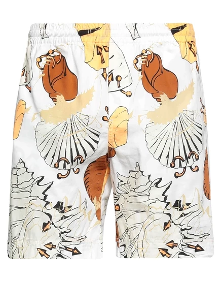 Мужские брюки MSGM Papermag, белые