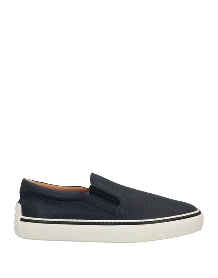 Мужские слипоны Tod's Lorenz_SP, кожа, иссиня-чёрные