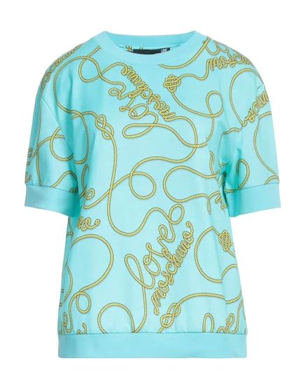 Мужская толстовка Love Moschino Lorenz_SP, бирюзовая