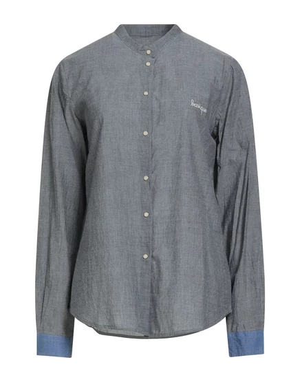 MERCI ITALIA Denim shirts серый