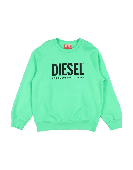 Детский свитшот Diesel Junior, светло-зеленый