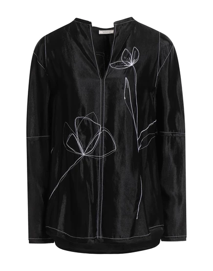 Женский топ Nina Ricci PAPERMAG с вышивкой, черный