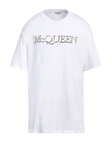 Мужская футболка McQueen Braccialin, белая