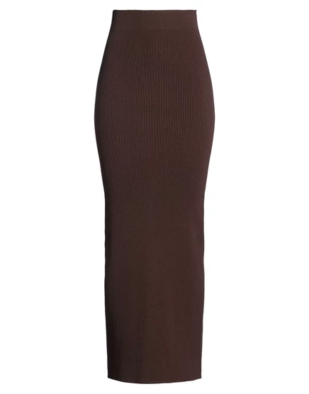Женская трикотажная юбка Max Mara, шоколадная