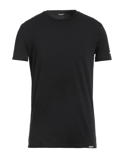 Мужская бельевая футболка DSquared2 комплект из 2, черная