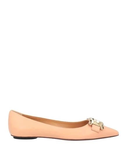 Женские балетки Tod's с узким носком, розовые