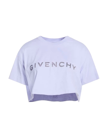Женская укороченная футболка Givenchy, сиреневая