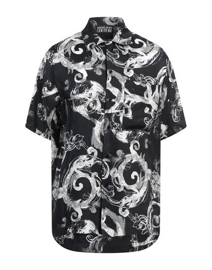 Рубашка Versace Jeans Couture атласная, серая