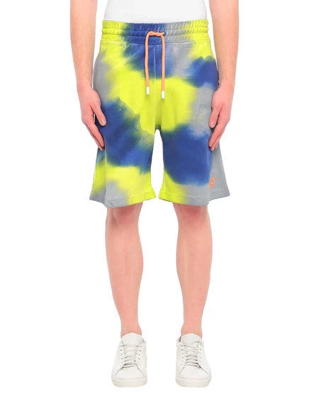 Мужские шорты Marcelo Burlon PAPERMAG флисовые, лаймовые