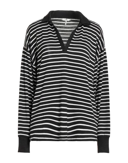 Женский свитер Rag & Bone Lorenz_SP в полоску, черный