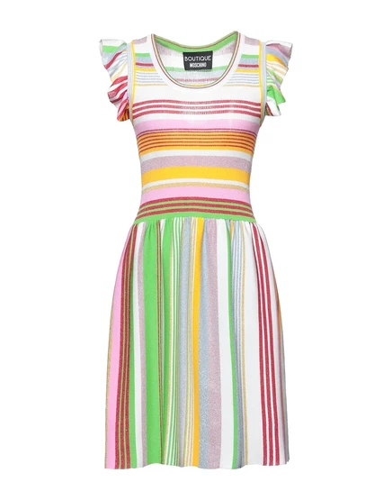 Женское миди-платье Boutique Moschino вязаное, розовое