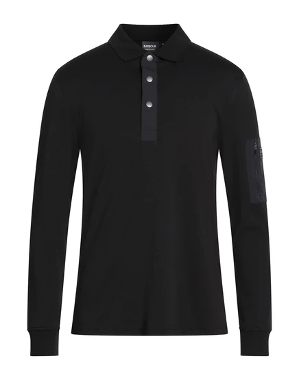 Мужское поло Barbour, чёрное