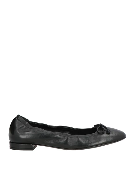 Женские балетки Stuart Weitzman Papermag, кожаные, черные