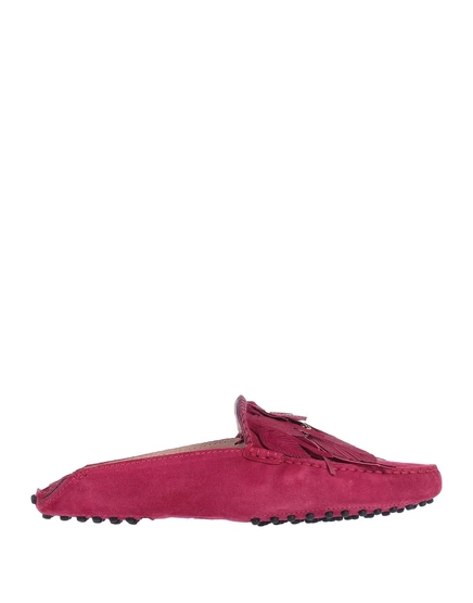 Женские мюли Tod's Papermag, кожаные, лиловые
