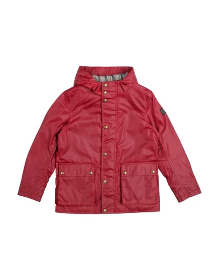 Детская куртка Belstaff с капюшоном, бордовая