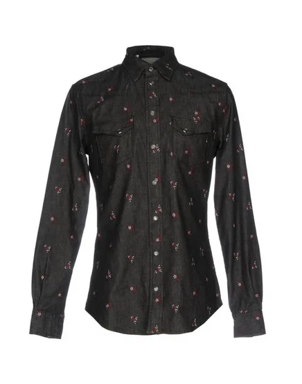 DOLCE&GABBANA Джинсовая рубашка чёрный