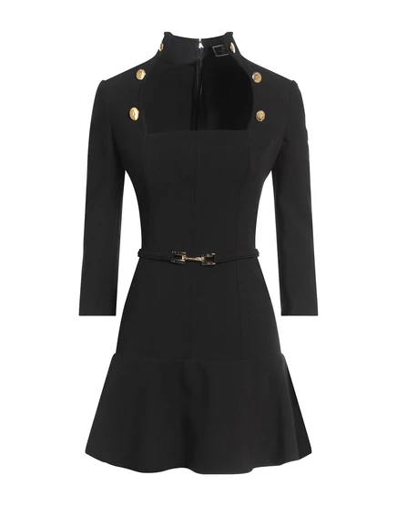 Женское платье Elisabetta Franchi, с поясом, чёрное