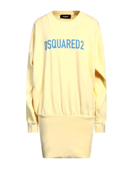 Женское платье-футболка DSquared2 WONDERWOMAN, желтое
