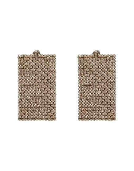 Женские серьги Brunello Cucinelli WONDERWOMAN, серые