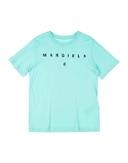 Унисекс футболка MM6 MAISON MARGIELA, бирюзовая