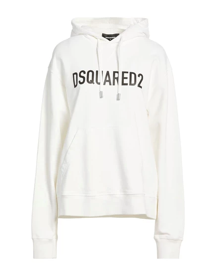 Женское худи DSquared2 с принтом, белое