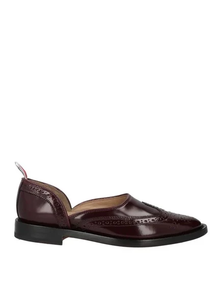 THOM BROWNE Мокасины бордовый
