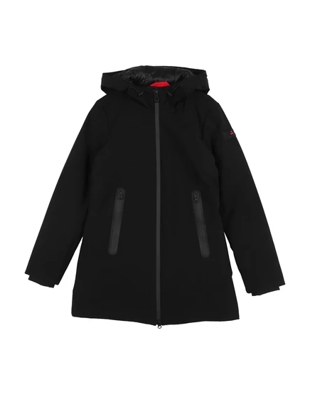 Детский пуховик Peuterey KIDS с капюшоном, чёрный