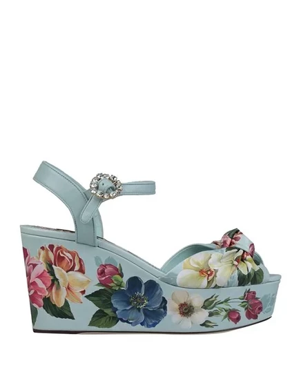 Женские сандалии Dolce & Gabbana с ремешком, голубые