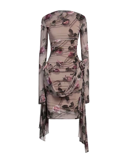 Женское мини-платье Blumarine джерси, светло-коричневое