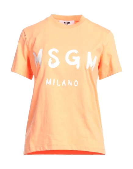 Женская футболка MSGM PAPERMAG, лососево-розовая
