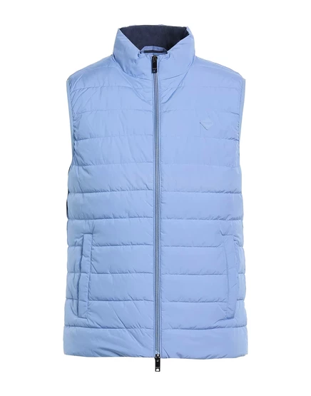Мужской стеганый жилет Hackett, серо-синий